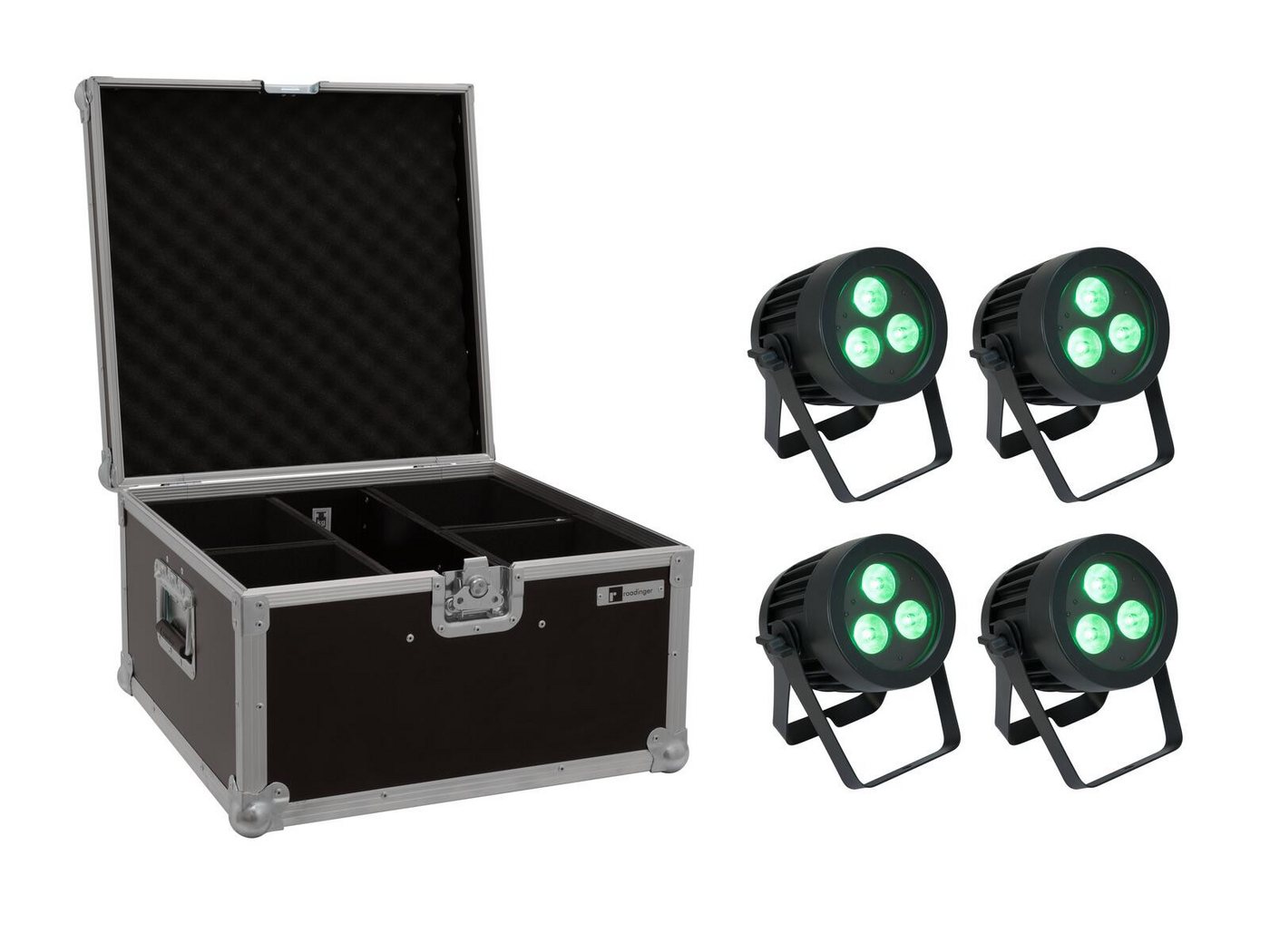 EUROLITE Discolicht EUROLITE Set 4x LED IP PAR 3x8W QCL Spot + Case EUROLITE Discolicht EUROLITE Set 4x LED IP PAR 3x8W QCL Spot + Case von EUROLITE