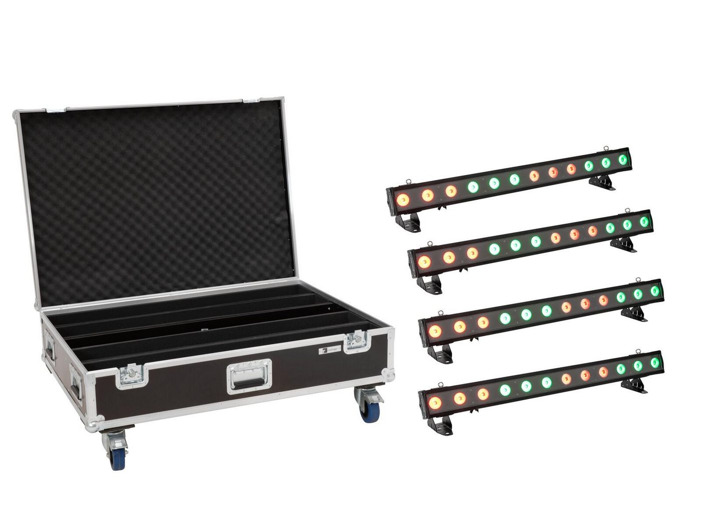 EUROLITE Discolicht EUROLITE Set 4x LED IP T-PIX 12 HCL Leiste + Case mit Rollen EUROLITE Discolicht EUROLITE Set 4x LED IP T-PIX 12 HCL Leiste + Case mit Rollen von EUROLITE