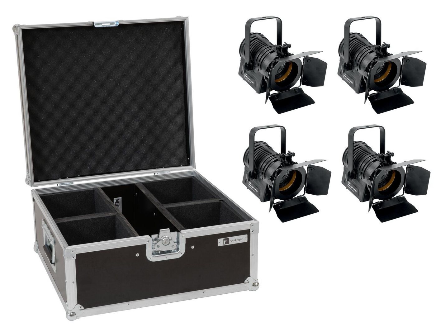 EUROLITE Discolicht EUROLITE Set 4x LED THA-20PC TRC Theater-Spot sw + Case EUROLITE Discolicht EUROLITE Set 4x LED THA-20PC TRC Theater-Spot sw + Case von EUROLITE