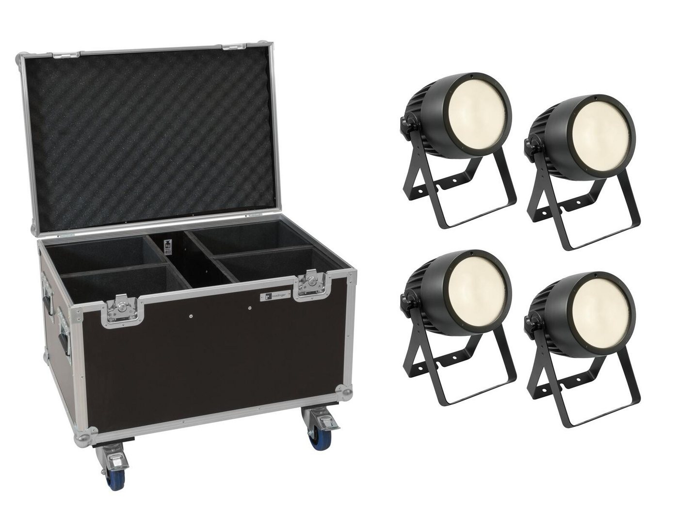 EUROLITE Discolicht EUROLITE Set 4x LED Theatre COB 200 WW + Case mit Rollen EUROLITE Discolicht EUROLITE Set 4x LED Theatre COB 200 WW + Case mit Rollen von EUROLITE