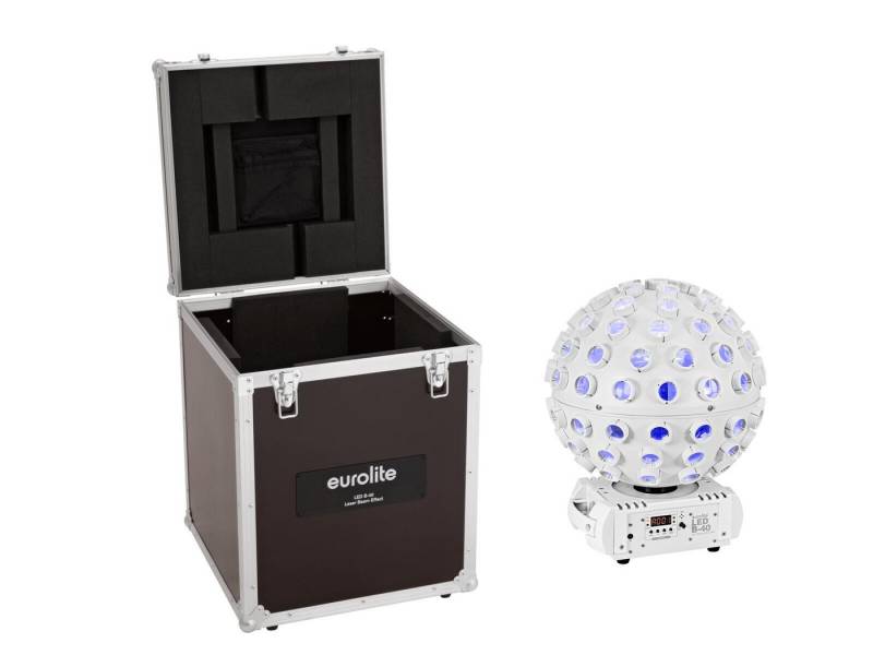 EUROLITE Discolicht EUROLITE Set LED B-40 HCL Strahleneffekt MK2 ws + Case von EUROLITE