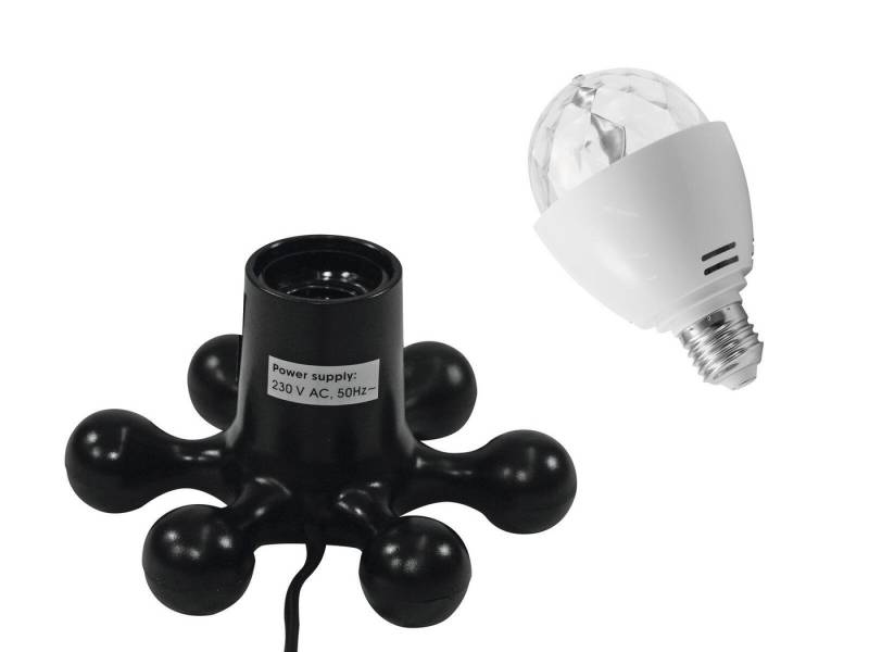 EUROLITE Discolicht EUROLITE Set LED BC-1 RGB + Hexopus Fassung schwarz von EUROLITE