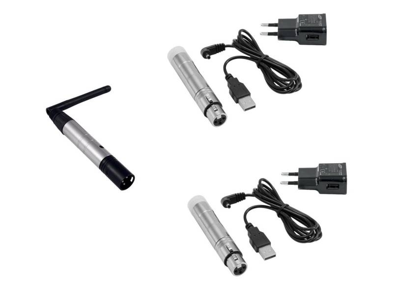 EUROLITE Discolicht EUROLITE Set QuickDMX 1x Sender + 2x AKKU Empfänger von EUROLITE