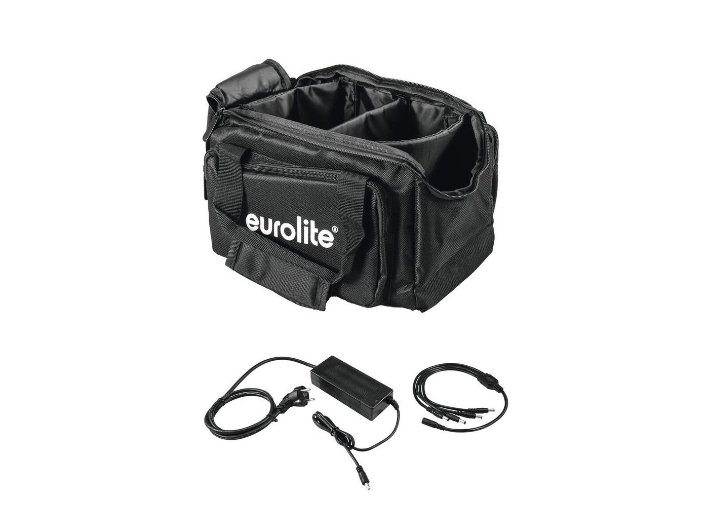 EUROLITE Discolicht EUROLITE Set SB-14 Soft-Bag + Ladegerät 4x AKKU Flat Light 1 von EUROLITE