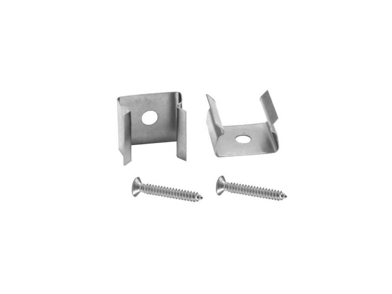 EUROLITE LED-Stripe-Profil EUROLITE Halterung für Leer-Rohre 10x10mm Set 2x mit Schraube von EUROLITE