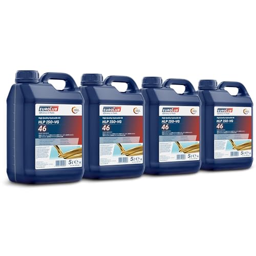 4x 5 L = 20 LITER EUROLUB HLP ISO-VG 46 HYDRAULIK-ÖL HYDRAULIK-FLÜSSIGKEIT von EUROLUB