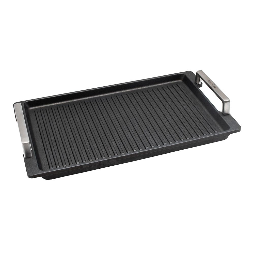 Grillplatte 41 × 24 cm – Premium Aluguss mit Edelstahlgriffen | Made in Germany & gratis Versand von EUROLUX®