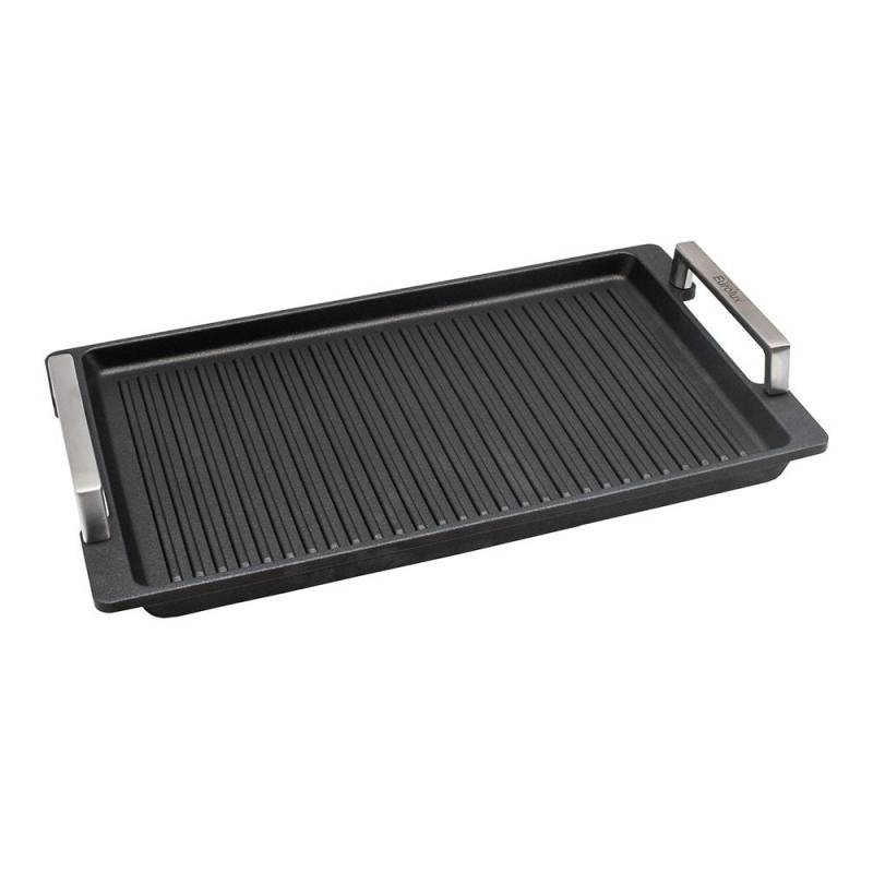 Grillplatte 41 × 24 cm – Premium Aluguss mit Edelstahlgriffen | Made in Germany & gratis Versand von EUROLUX®