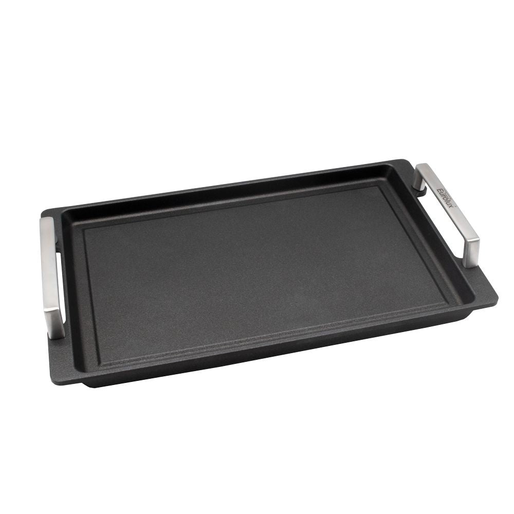 Teppanyaki Grillplatte mit Griffen – 43 × 28 cm Aluguss von Eurolux® | Made in Germany von EUROLUX®