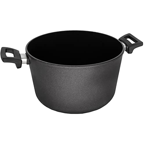 Eurolux Guss-Topf Ø 28 cm - 8.5 Liter - großer runder Universal-Kochtopf Aluguss mit Antihaft-Beschichtung - ohne Induktion - Made in Germany von Eurolux