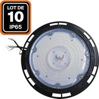 Europalamp - 10 Stück high bay ufo 150W IP65 Kaltweiß 6000K Industrie-Pendelleuchten von EUROPALAMP