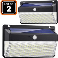 Europalamp - 2ER- solarscheinwerfer bewegungsmelder 228 stk. led 2000 lumen von EUROPALAMP