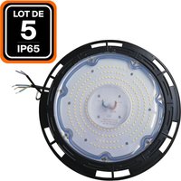 5er-Pack high bay ufo 200W IP65 Kaltweiß 6000K Industrie-Pendelleuchten von EUROPALAMP