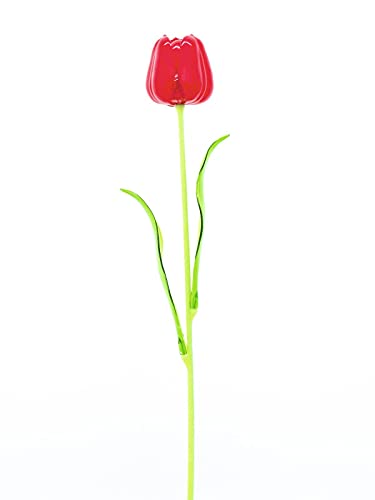 EUROPALMS Kristalltulpe, Kunstblume, rot, 61cm 12x | Edle, vielseitige Ganzjahresdeko von EUROPALMS