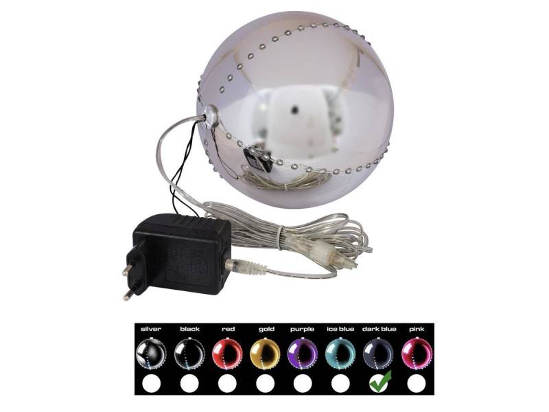EUROPALMS Dekolicht EUROPALMS LED Snowball 15cm, dunkelblau von EUROPALMS