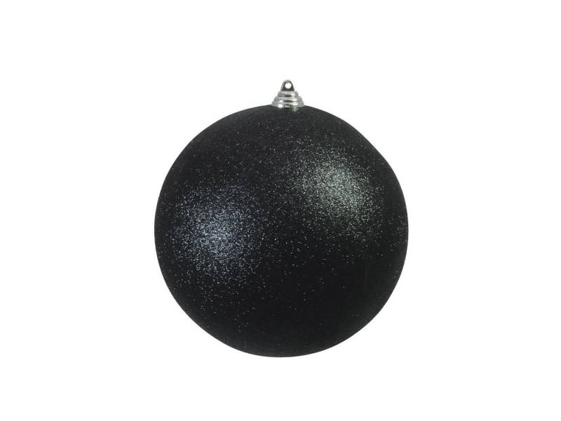EUROPALMS Dekoobjekt EUROPALMS Dekokugel 20cm, schwarz, glitzer von EUROPALMS
