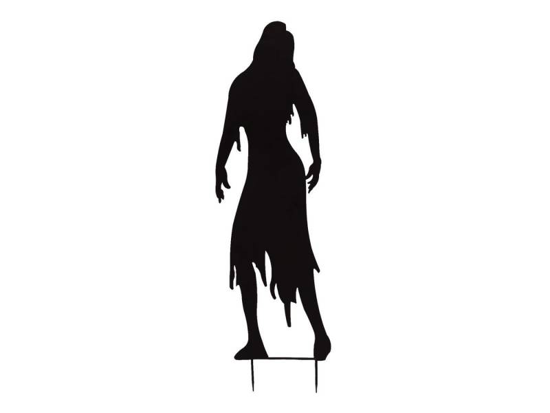 EUROPALMS Dekofigur EUROPALMS Silhouette Metall Zombie Frau, 135cm von EUROPALMS
