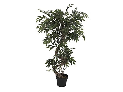 EUROPALMS Ficus Multi Spiralstamm, Kunstpflanze, 130cm von EUROPALMS