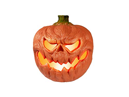 EUROPALMS Halloween Kürbis beleuchtet, 18cm | Beleuchteter Halloweenkürbis von EUROPALMS