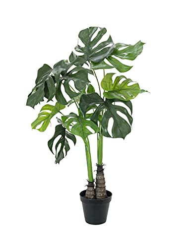 EUROPALMS Monstera deliciosa, Kunstpflanze, 90cm | Fensterblatt-Pflanze für den Außenbereich von EUROPALMS