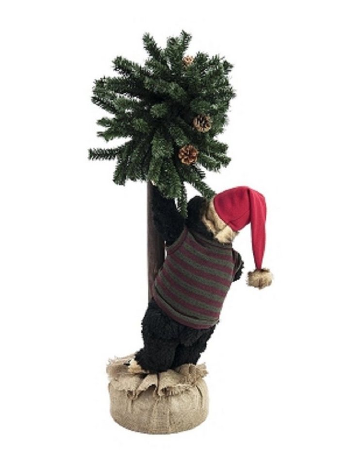 EUROPALMS Weihnachtsfigur Weihnachtsbär, mit Tanne, 105cm von EUROPALMS