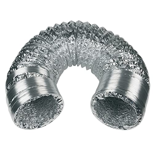 Abluftschlauch Luftschlauch 125erR Flexrohr flexibel ALU Universal 10m Trockner Abzugshaube Klima von Europart