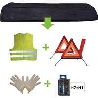 European Tools - schwarze tasche notfallset + mk H7+H1 + weste + triang. + handschuhe JBM52783 von EUROPEAN TOOLS