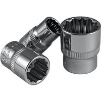Kurze 12-kantige Stecknuss von 3/8' 12 mm. Chrom JBM14521 von EUROPEAN TOOLS