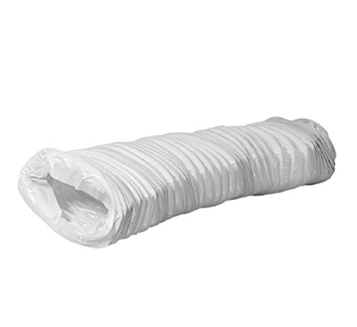 110x55mm - 6m Flachkanal PVC Abluftschlauch - Schlauch - Abzug - Abluft für Klimaanlagen, Wäschetrockner, Abzugshaube Trocknerzubehör von EUROPLAST