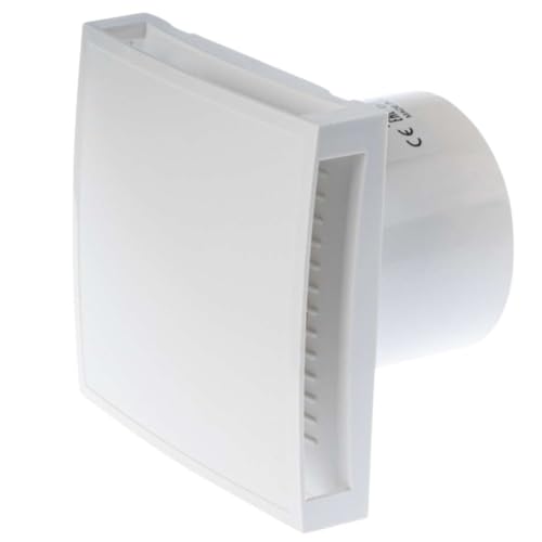 EUROPLAST Ø 100mm Bad-Lüfter mit Feuchtesensor und Timer - mit Weiß Front, Leise Ventilator EUROPLAST Ø 100mm Bad-Lüfter mit Feuchtesensor und Timer - mit Weiß Front, Leise Ventilator von EUROPLAST