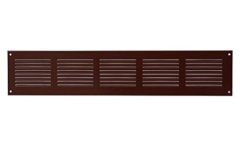 Lüftungsgitter 500 x 100 mm Abluftgitter braun Wetterschutzgitter mit Insektenschutz aus Stahlblech mr 5010b Lüftungsgitter 500 x 100 mm Abluftgitter braun Wetterschutzgitter mit Insektenschutz aus Stahlblech mr 5010b von EUROPLAST
