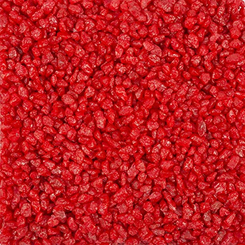 5 kg Eurosand Dekogranulat, Zierkies (1Kg=1,59 EUR) 2-3 mm (rot) von EUROSAND