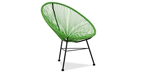 EUROSILLA Acapulco Moderner Sessel, Kunststoff, grün, 1 von EUROSILLA