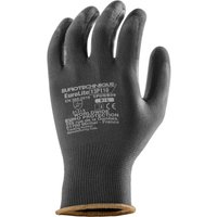Handschuhe für Handhabung EUROLITE 13P110 Polyester schwarz mit PU schwarz Größe 7 von EUROTECHNIQUE