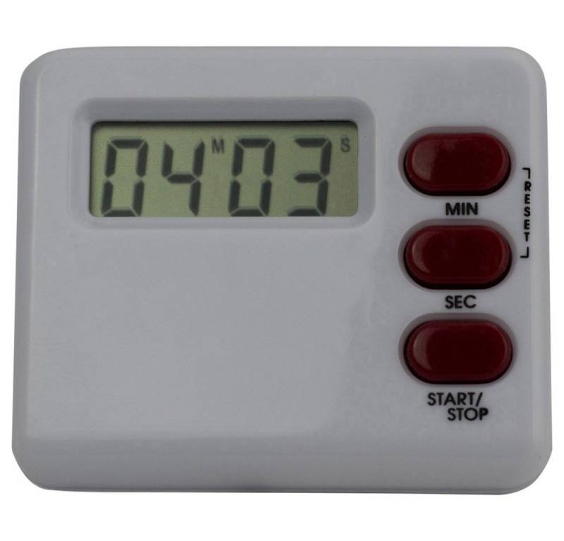 EUROTIME Eieruhr EUROTIME M902012C Timer Weiß, Rot digital von EUROTIME