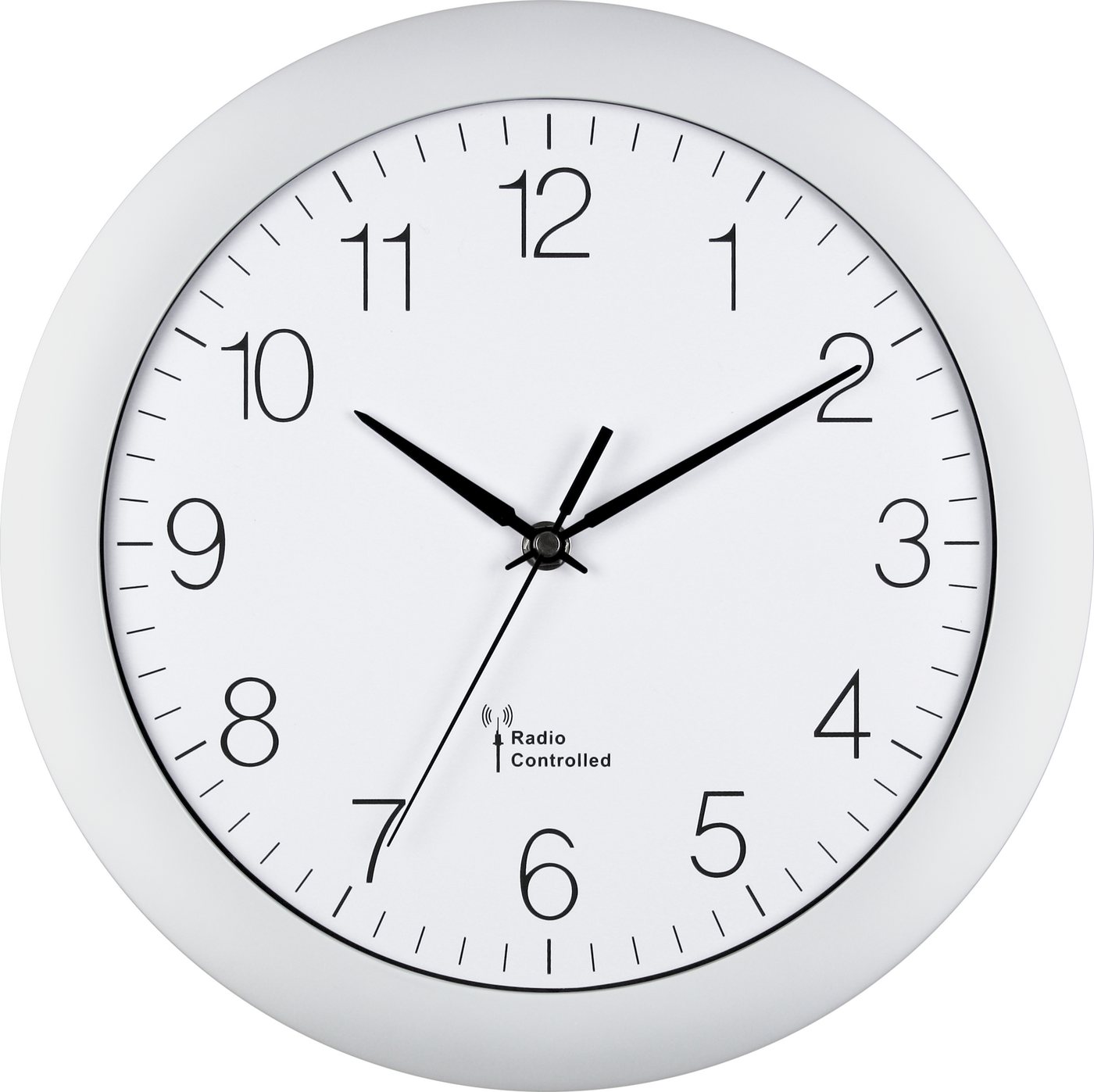EUROTIME Funkwanduhr EUROTIME Funkwanduhr besticht durch ihr zeitloses, schlichtes Design (automatische Zeiteinstellung und Umstellung von Sommer- und Winterzeit) von EUROTIME