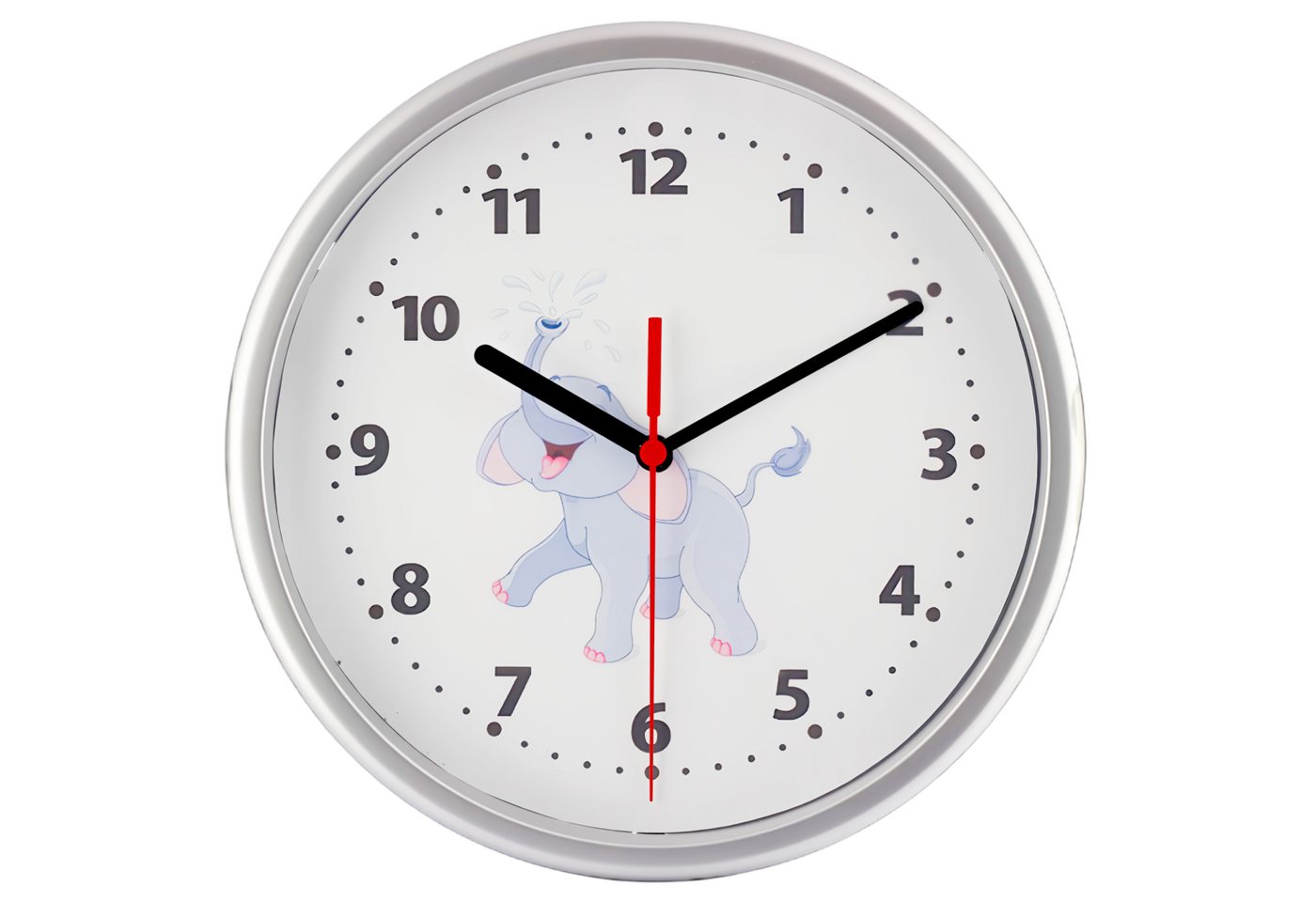 EUROTIME Wanduhr 80016-07-EUROTIME-Kinderwanduhr mit Motivzifferblatt Elefant EUROTIME Wanduhr 80016-07-EUROTIME-Kinderwanduhr mit Motivzifferblatt Elefant von EUROTIME