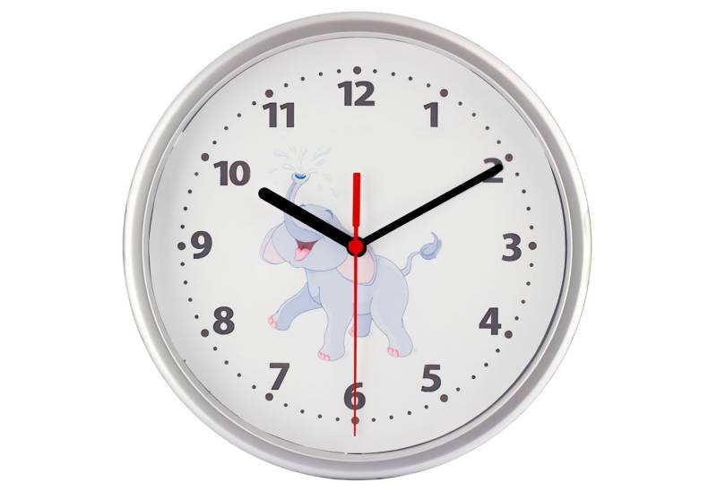 EUROTIME Wanduhr 80016-07-EUROTIME-Kinderwanduhr mit Motivzifferblatt Elefant EUROTIME Wanduhr 80016-07-EUROTIME-Kinderwanduhr mit Motivzifferblatt Elefant von EUROTIME