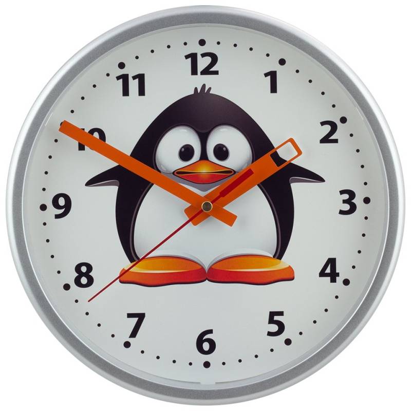 EUROTIME Wanduhr EUROTIME 82308-07 Kinder Quarzwanduhr mit schleichender Sekunde von EUROTIME