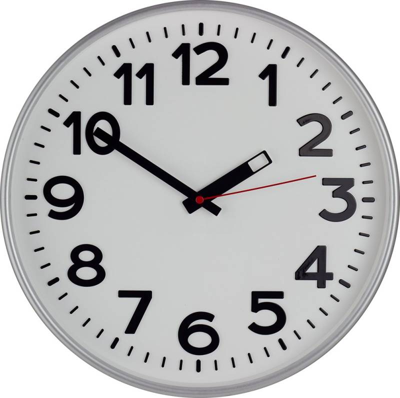 EUROTIME Wanduhr EUROTIME 82324-07 Quarzwanduhr mit schleichender Sekunde von EUROTIME