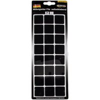Eurotools - masterproof professional Möbelgleiter 28 x 28 mm, Filz schwarz, selbstklebend 24 Stück von EUROTOOLS