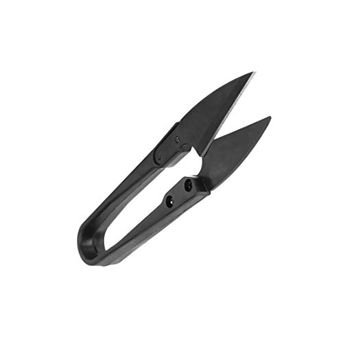 EUROXANTY | Fadenschere | Carbonstahl Nähschere | Einhandschere | Schwarz | 10,5 cm (Carbonstahl-Schere) von EUROXANTY