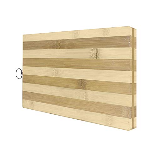 EUROXANTY Hackbrett | Schneidebrett aus Bambusholz | hölzernes Küchenbrett | Holzbrett zum Zubereiten und Servieren von Lebensmitteln | Kochbrett aus nachhaltiger Forstwirtschaft | Bambusschneidebrett von EUROXANTY