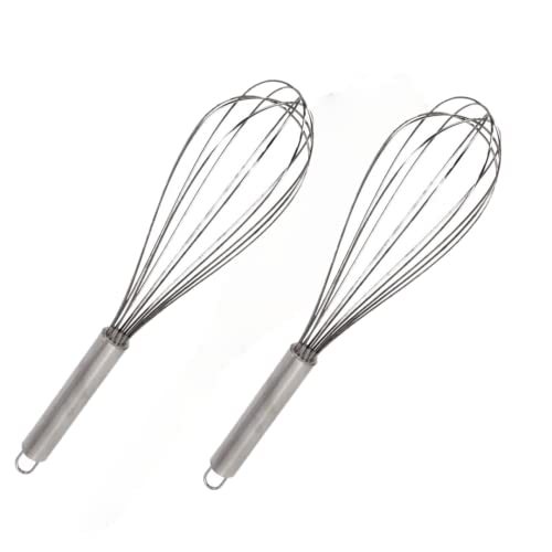 EUROXANTY Schneebesen | Edelstahl-Schaumschläger | Ballonschneebesen | 30 cm | 2 Stücke von EUROXANTY