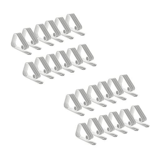 EUROXANTY für den Außenbereich geeignete Tischdeckenhalter | Satz von Tischdeckenklammern | Kunststoff-Tischtuchklammern höher Durabilität | 24 Stücke | Weiß von EUROXANTY
