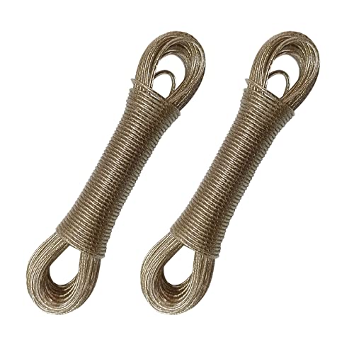 EUROXANTY Wäscheleine | Wäscheleine | Verstärkter Stahl | robust für Zuckerstangen und Camping, PVC-Abdeckung | inklusive Spannvorrichtungen | Pack 2 EUROXANTY Wäscheleine | Wäscheleine | Verstärkter Stahl | robust für Zuckerstangen und Camping, PVC-Abdeckung | inklusive Spannvorrichtungen | Pack 2 von EUROXANTY