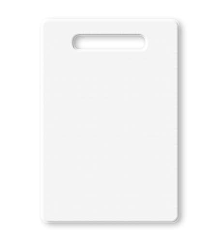 Hackbrett | Schneidebrett aus Kunststoff | BPA-freies Küchenbrett | EUROXANTY Küchenzubehör | Weiß | klein von EUROXANTY