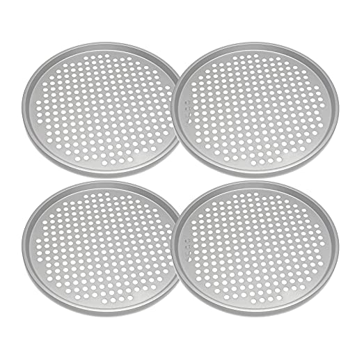 EUROXANTY Pizzablech-Set | antihaftbeschichtete Pizzateig-Bleche | Runde Backbleche mit Löchern | Ø 33 cm Backbleche für Flammkuchen Küchenzubehör EUROXANTY Pizzablech-Set | antihaftbeschichtete Pizzateig-Bleche | Runde Backbleche mit Löchern | Ø 33 cm Backbleche für Flammkuchen Küchenzubehör von EUROXANTY