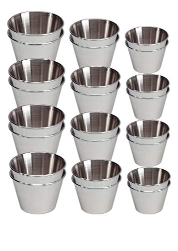 Puddingformen | Edelstahl Dariolformen für Nachspeise | EUROXANTY Backwaren | 24 Stücke | Sortierte Größen von EUROXANTY