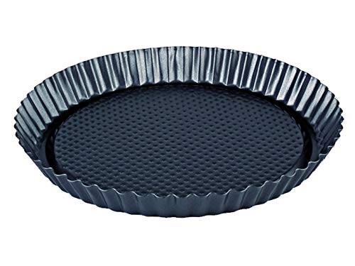 Rundform | Tarteform aus Carbonstahl | antihaftbeschichtete Quicheform | EUROXANTY® Backwaren | Ø 28 cm von EUROXANTY